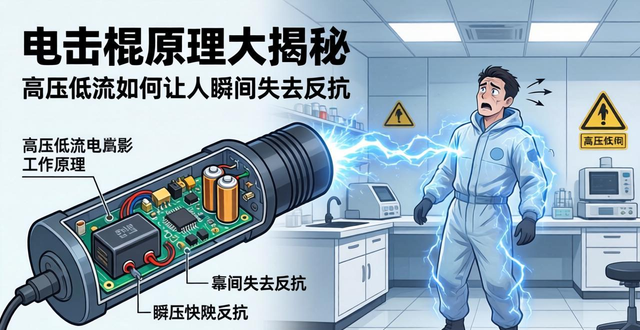 电击棍工作原理_电击棍原理_电击棍电路