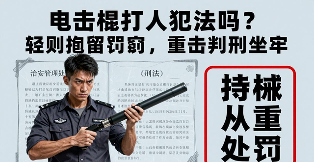 电击棍打人犯法吗_用电击棍电人犯不犯法_用电击棍电人违法吗