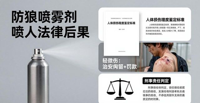 对人喷防狼喷雾犯法_防狼喷雾剂喷人判几年_喷防狼喷雾违法吗