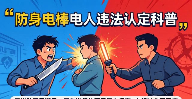 防身电棒违法吗_用防身电棒电人犯法吗_防身电棒对人的伤害有多大