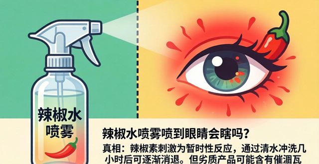 眼睛喷辣椒水会瞎吗_辣椒水喷雾剂喷到眼睛_辣椒水防身喷雾会把眼睛弄瞎吗