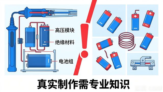 电击棒的制作电路图_电击棒制作原理图_电击棒的制作方法最简单的图片
