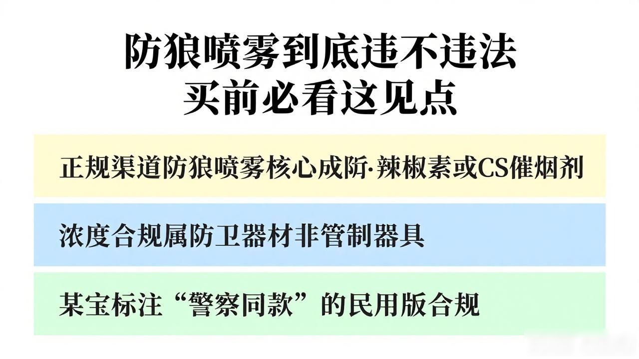防狼喷雾器违法_对人喷防狼喷雾犯法_防狼喷雾是否违法