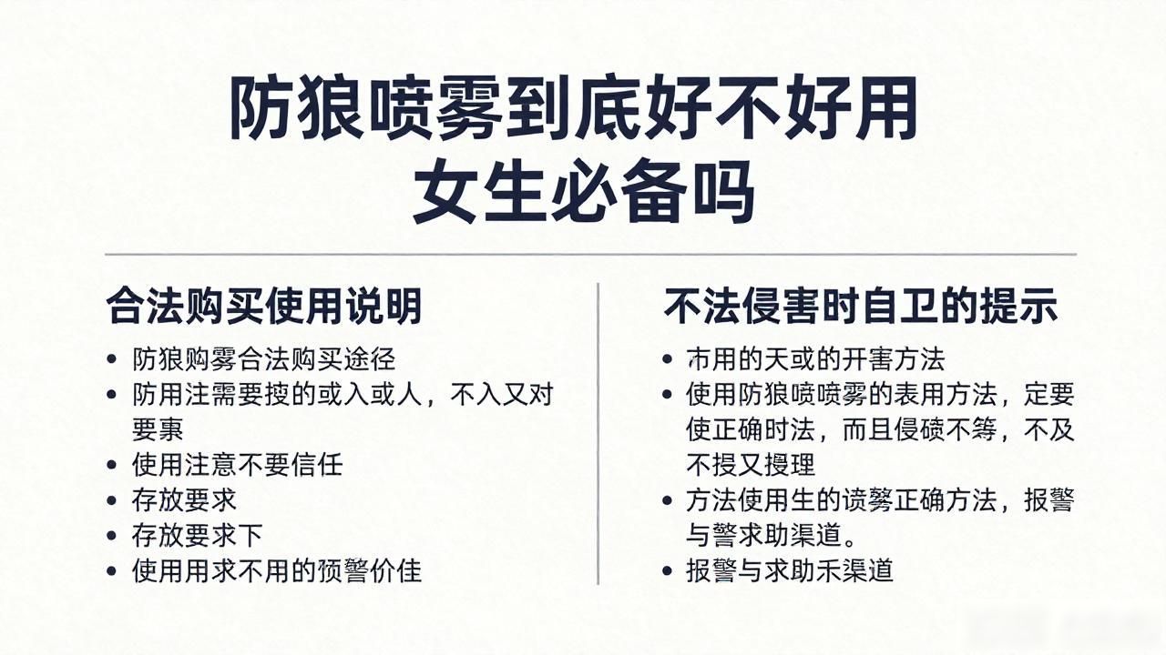 防狼喷雾工作原理_防狼喷雾怎么样_防狼喷雾测试