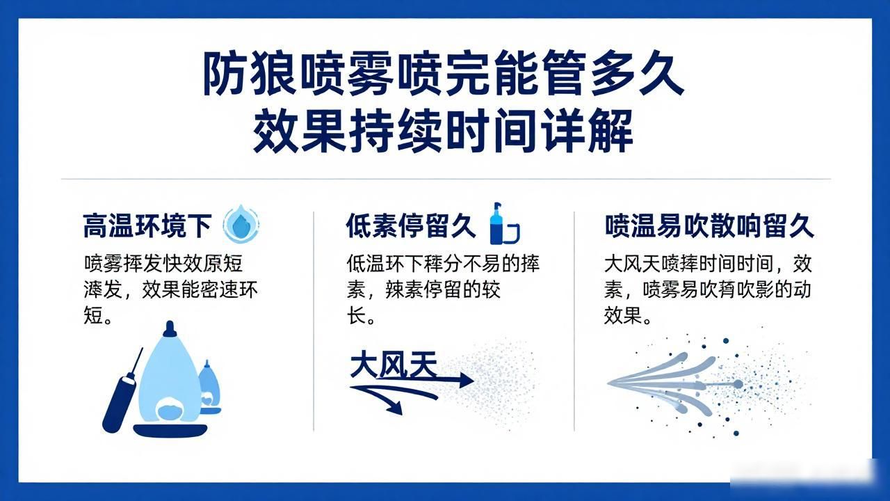 防狼喷雾效果持续多久_喷雾持久有用吗_防护喷雾剂