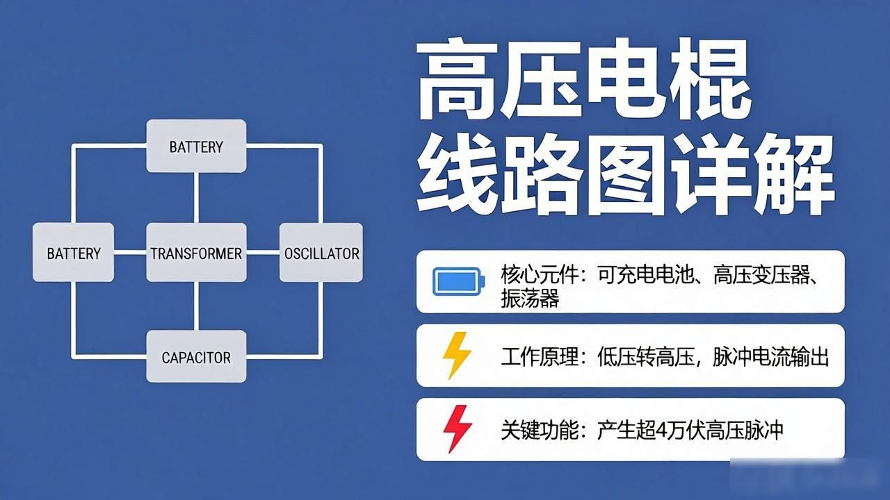 高压电棒工作原理_高压电棍专买商城官网_高压电棍的工作原理及线路图